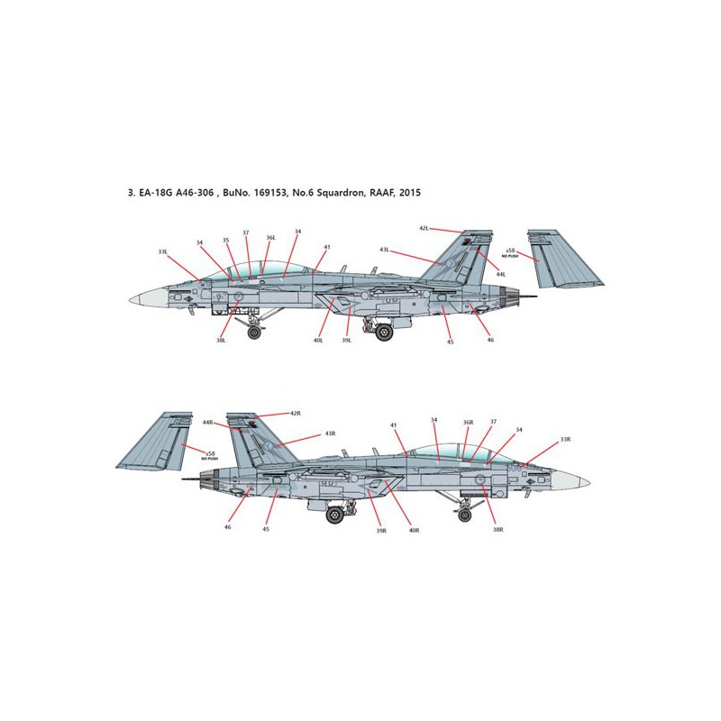 EA-18G Kunststoffebene Modell VAQ-1811/72 | Scientific-MHD