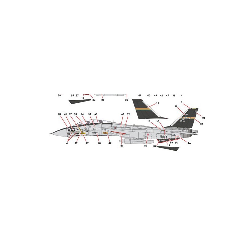 USN F-14A Plastikflugzeugmodell | Scientific-MHD
