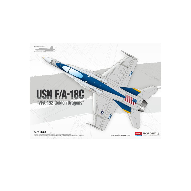 USN F/A-18C Plastikebene Modell VFA-192 1/72 | Scientific-MHD