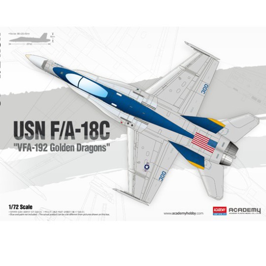 USN F/A-18C Plastikebene Modell VFA-192 1/72 USN F/A-18C Plastikebene Modell VFA-192 1/72 | Scientific-MHD