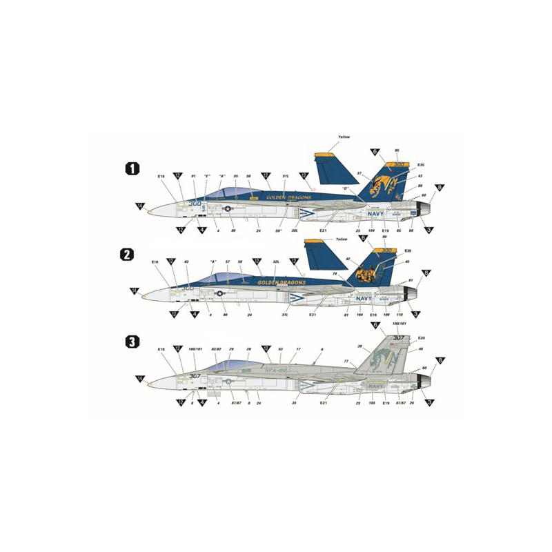 USN F/A-18C Plastikebene Modell VFA-192 1/72 | Scientific-MHD