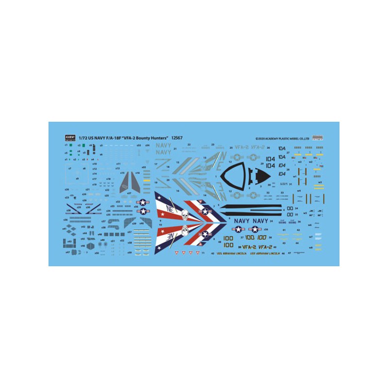 F/A-18f Kunststoffebene Modell VFA-2 1/72 | Scientific-MHD