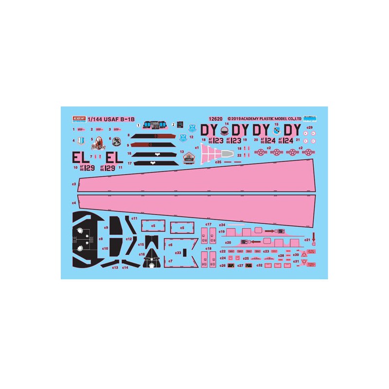 USAF-Kunststoffebene Modell B-1B 34. BS 1/144 | Scientific-MHD USAF-Kunststoffebene Modell B-1B 34. BS 1/144 | Scientific-MHD