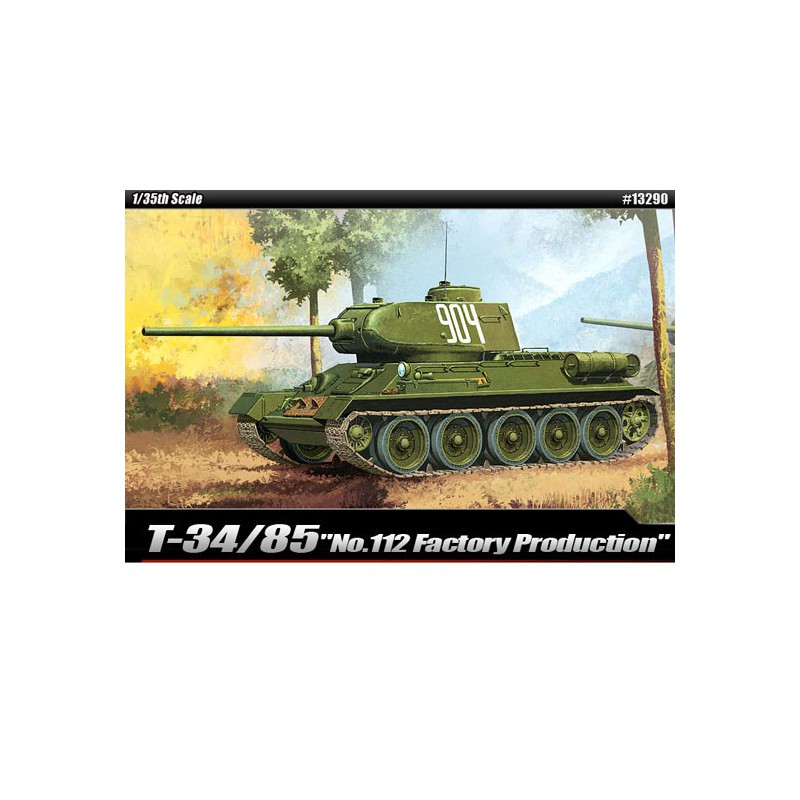 T34/85 Kunststofftankmodell N ° 112 FACTORY PROD. 1/35 | Scientific-MHD
