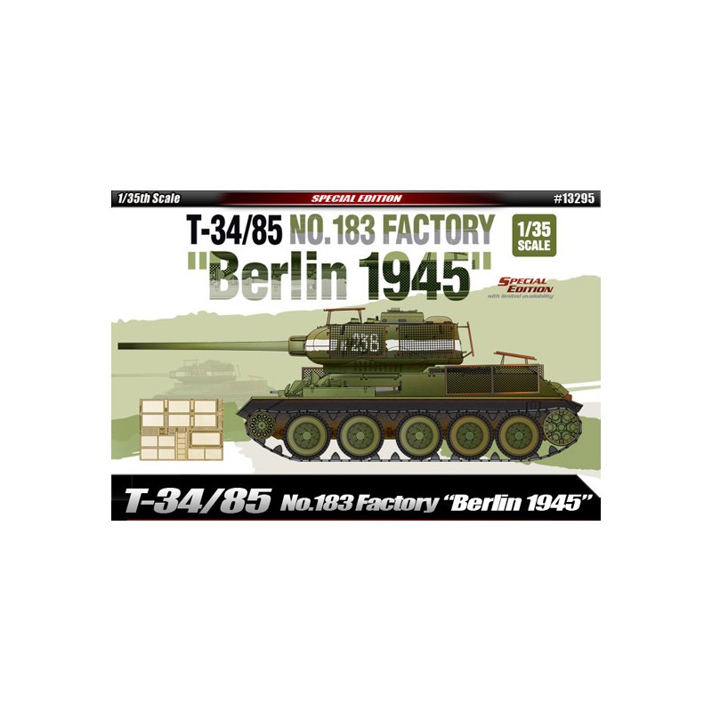 Kunststofftankmodell T-34/85 N ° 183 Berlin 1945 1/35 | Scientific-MHD