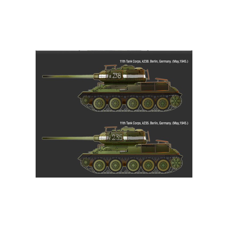 Kunststofftankmodell T-34/85 N ° 183 Berlin 1945 1/35 | Scientific-MHD