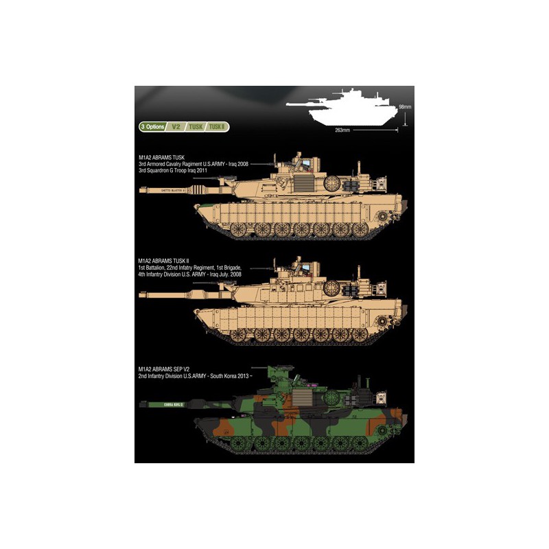 Kunststofftankmodell US Army M1A2 Tusk II 1/35 | Scientific-MHD