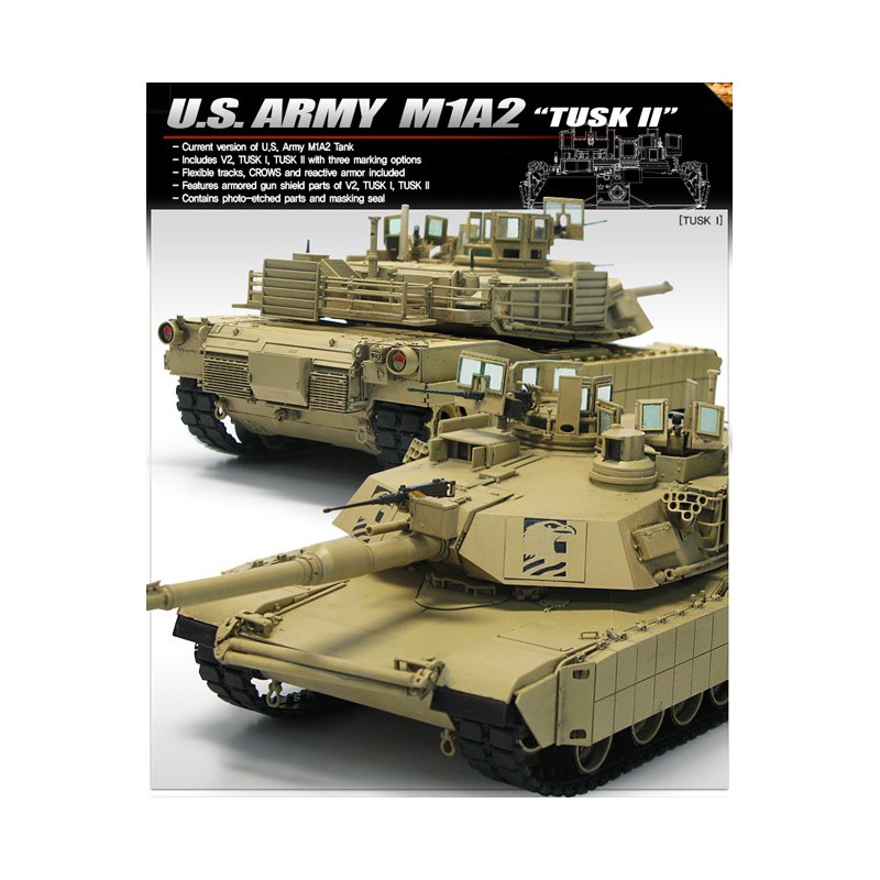 Kunststofftankmodell US Army M1A2 Tusk II 1/35 | Scientific-MHD
