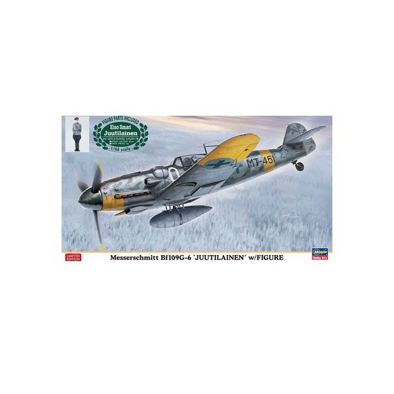 BF109G-6 Plastikebene Modell „Juutilainen“ mit Abbildung 1/48 | Scientific-MHD