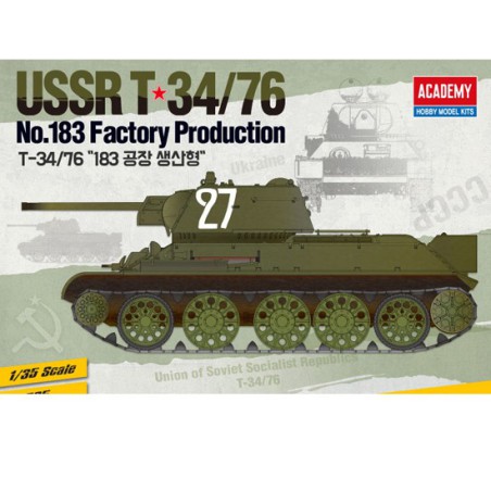 UdSSR T-34/76 Kunststofftankmodell N ° 183 Fakt. P. | Scientific-MHD