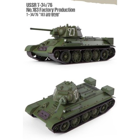 UdSSR T-34/76 Kunststofftankmodell N ° 183 Fakt. P. | Scientific-MHD