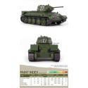 UdSSR T-34/76 Kunststofftankmodell N ° 183 Fakt. P. | Scientific-MHD