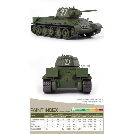 UdSSR T-34/76 Kunststofftankmodell N ° 183 Fakt. P. | Scientific-MHD