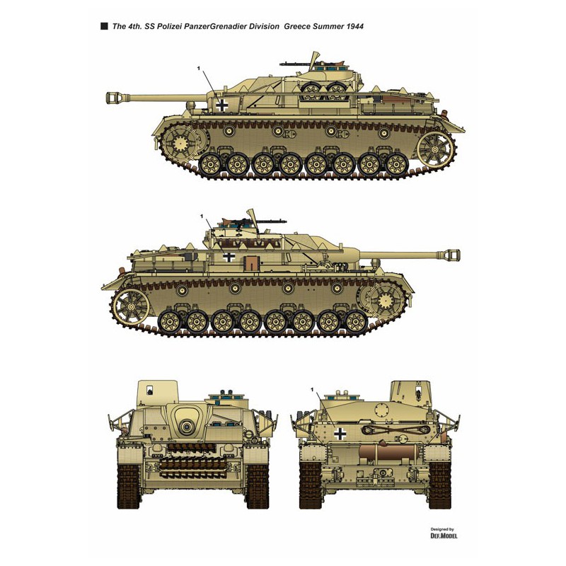 Kunststofftankmodell Deutsch Stug IV SD.Kfz.167 | Scientific-MHD