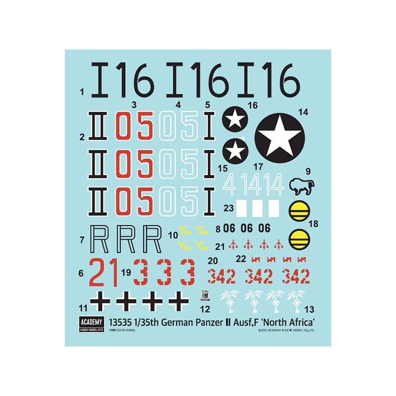 Kunststofftankmodell Deutsch Panzer II Ausf.f "Nordafrika" 1/35 | Scientific-MHD