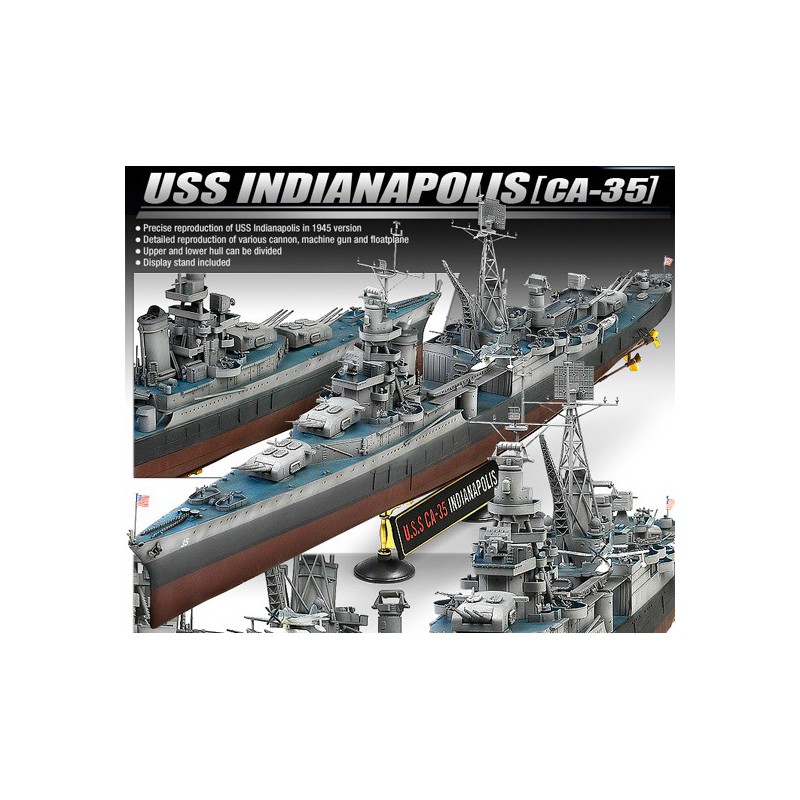 Plastikbootmodell USS CA-35 Indianapolis 1/350 | Scientific-MHD