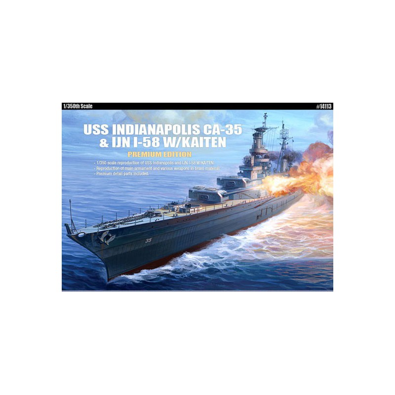 Plastikbootmodell Ca-35 Indianapolis Premium Edition 1/350 | Scientific-MHD