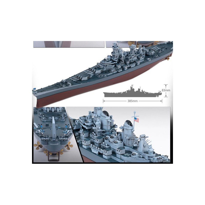 USS Missouri BB-63 MCP 1/700 Plastikbootmodell | Scientific-MHD