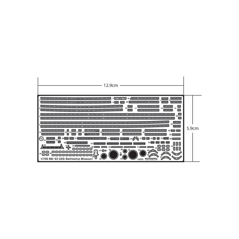USS Missouri Modeller's Ed Plastic Boat Model. | Scientific-MHD