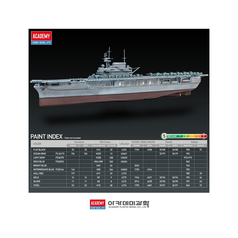 Plastikbootmodell USS Enterprise CV-6 M.E. 1/700 | Scientific-MHD