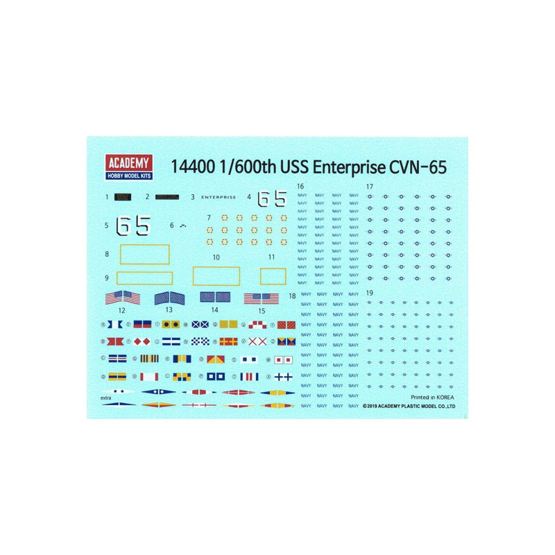 USS Enterprise CVN-65 1/600 Plastikbootmodell | Scientific-MHD