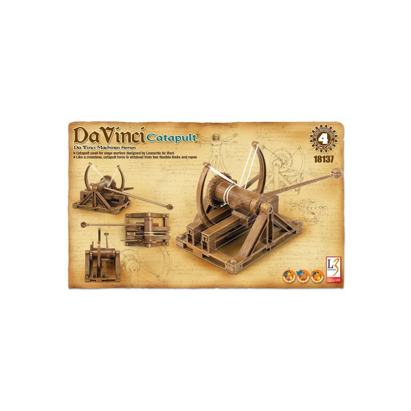 Plastisches Bildungsmodell Catapult Machine Leonard de V. | Scientific-MHD