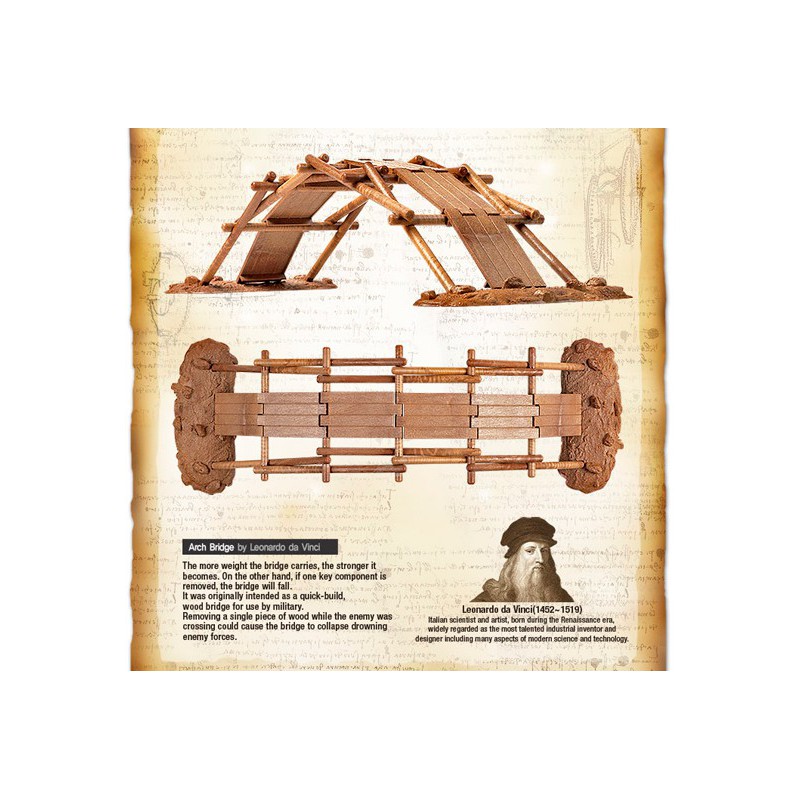 Pädagogisches Kunststoffmodell Pont Léonard de Vinci | Scientific-MHD