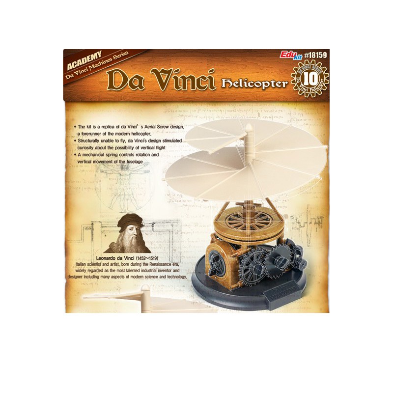 Pädagogisches Kunststoffmodell da Vinci Hubschrauber | Scientific-MHD