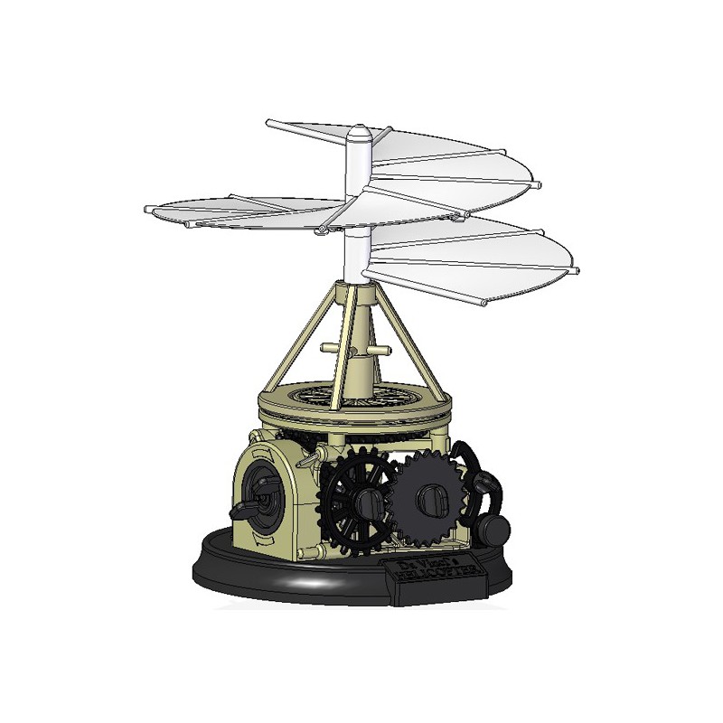 Pädagogisches Kunststoffmodell da Vinci Hubschrauber | Scientific-MHD