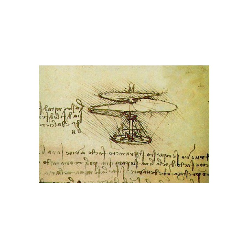 Pädagogisches Kunststoffmodell da Vinci Hubschrauber | Scientific-MHD