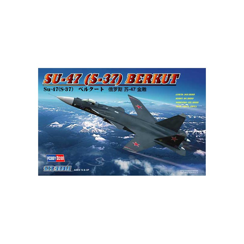 Sukhoi Su-47 Plastikflugzeug Modell Berkut 1/72 | Scientific-MHD