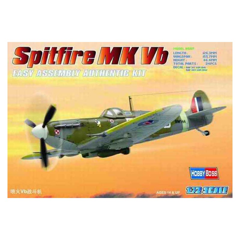 Kunststoffebene Modell Spitfire MK VB 1/72 | Scientific-MHD