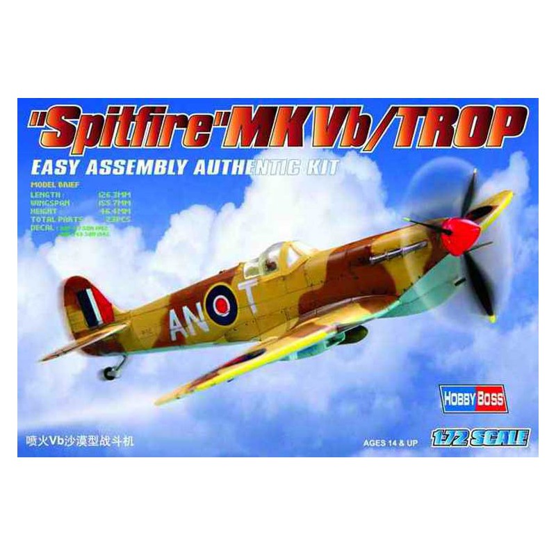 Spitfire Mk VB Kunststoffebene Modell/zu 1/72 | Scientific-MHD