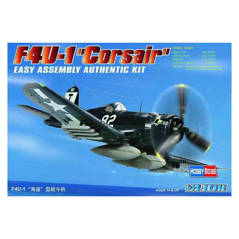 F4U-1 CORSAIR 1/72 Kunststoffflugzeugmodell | Scientific-MHD