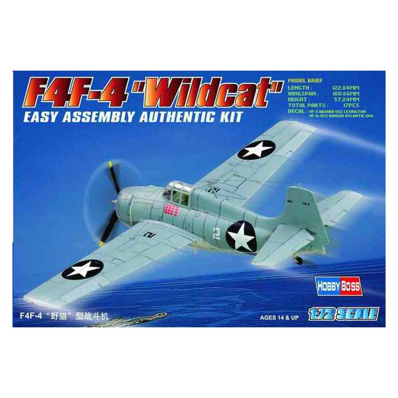 F4F-4 Wildcat 1/72 Ebenenebene Modellmodell | Scientific-MHD