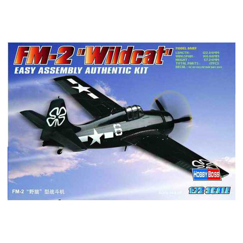 FM-2 Kunststoffebene Modell Wildcat 1/72 | Scientific-MHD