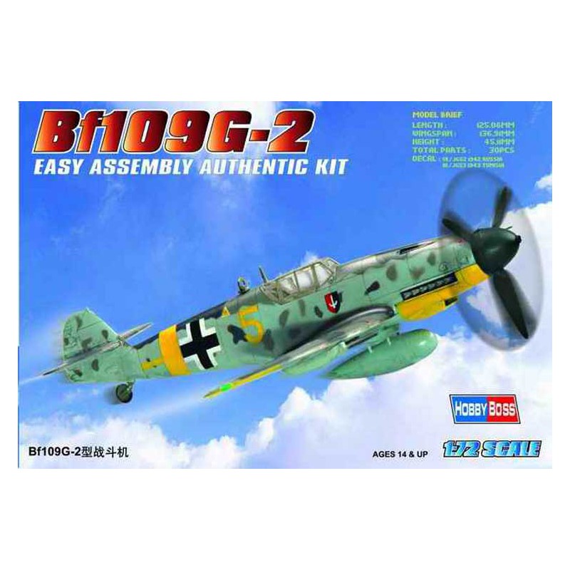 BF 109G-2 1/72 Kunststoffebene Modell | Scientific-MHD