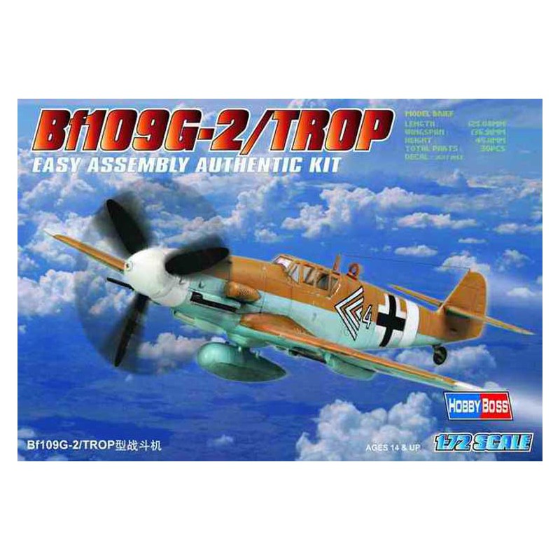 BF 109G-2 Kunststoffebene Modell auch 1/72 | Scientific-MHD