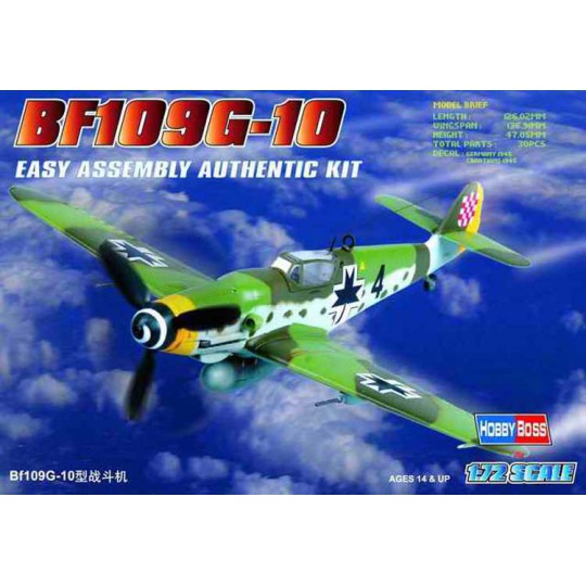 BF 109G-10 1/72 Kunststoffebene Modell BF 109G-10 1/72 Kunststoffebene Modell | Scientific-MHD