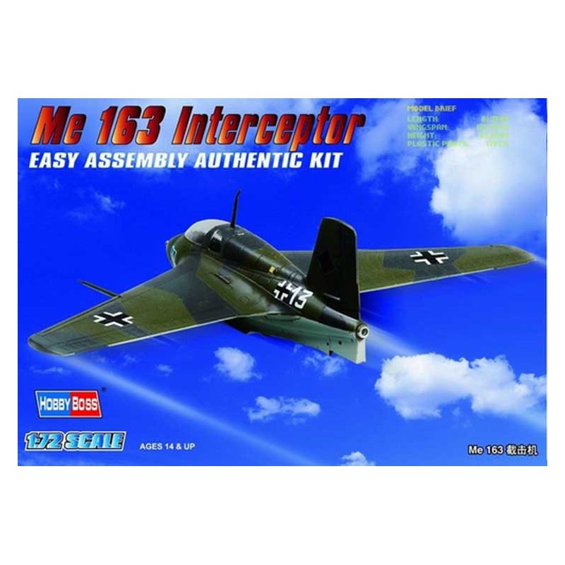 Kunststoffflugzeugmodell Deutsch ME 163 Komet 1/72 | Scientific-MHD