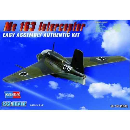 Kunststoffflugzeugmodell Deutsch ME 163 Komet 1/72 Kunststoffflugzeugmodell Deutsch ME 163 Komet 1/72 | Scientific-MHD