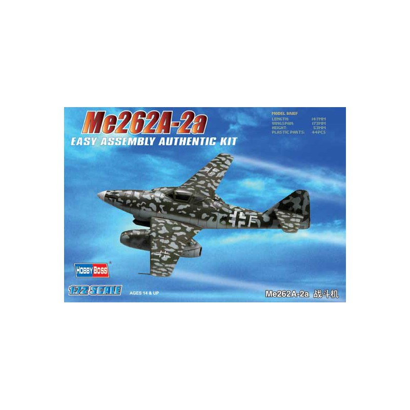 Kunststoffflugzeugmodell ME 262 A-1A 1/72 | Scientific-MHD