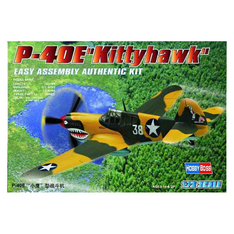 P-40 E Kittyhawk 1/72 Kunststoffebene Modell | Scientific-MHD