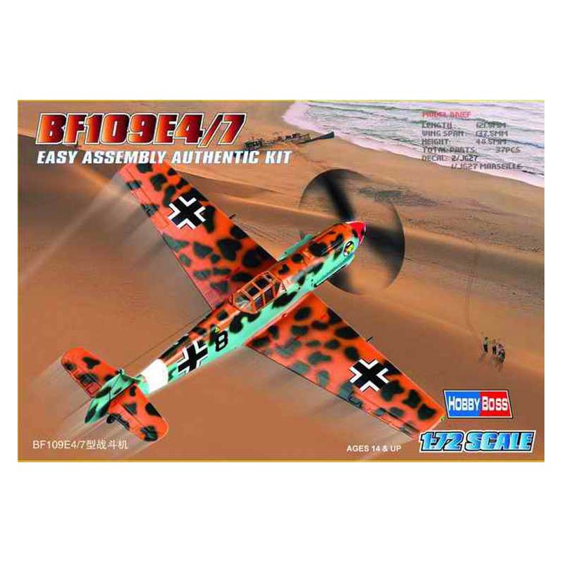 BF 109 E-4/7 1/72 Kunststoffebene Modell | Scientific-MHD