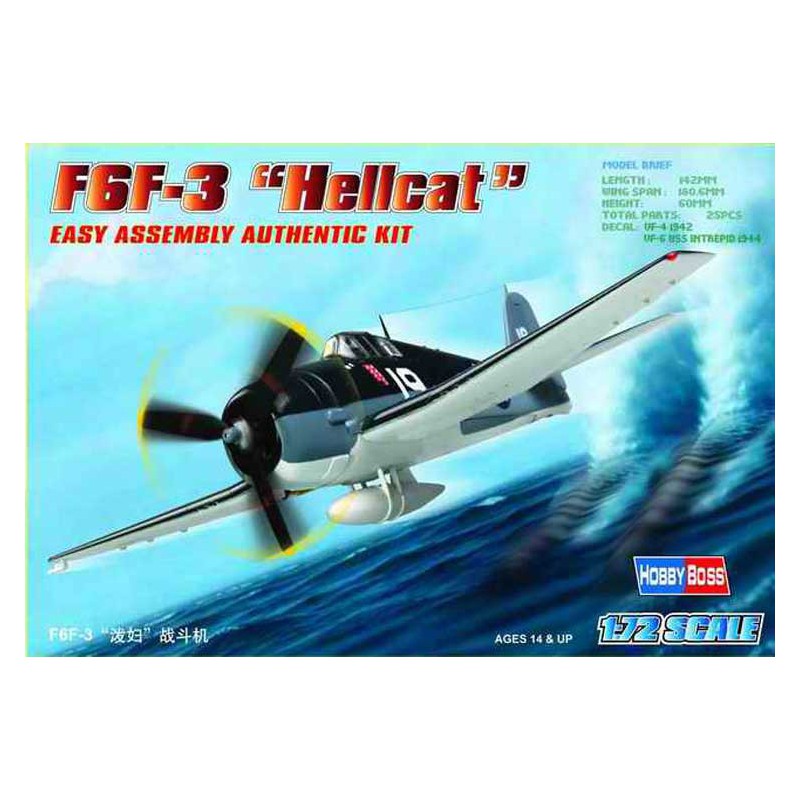 F6F-3 Hellcat 1/72 Plastikebene Modell | Scientific-MHD