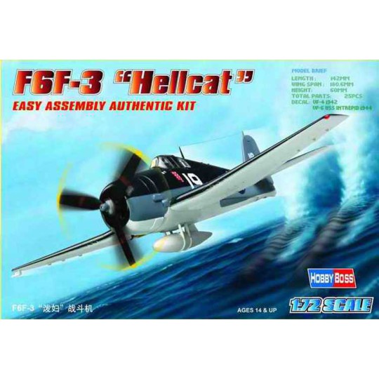 F6F-3 Hellcat 1/72 Plastikebene Modell F6F-3 Hellcat 1/72 Plastikebene Modell | Scientific-MHD