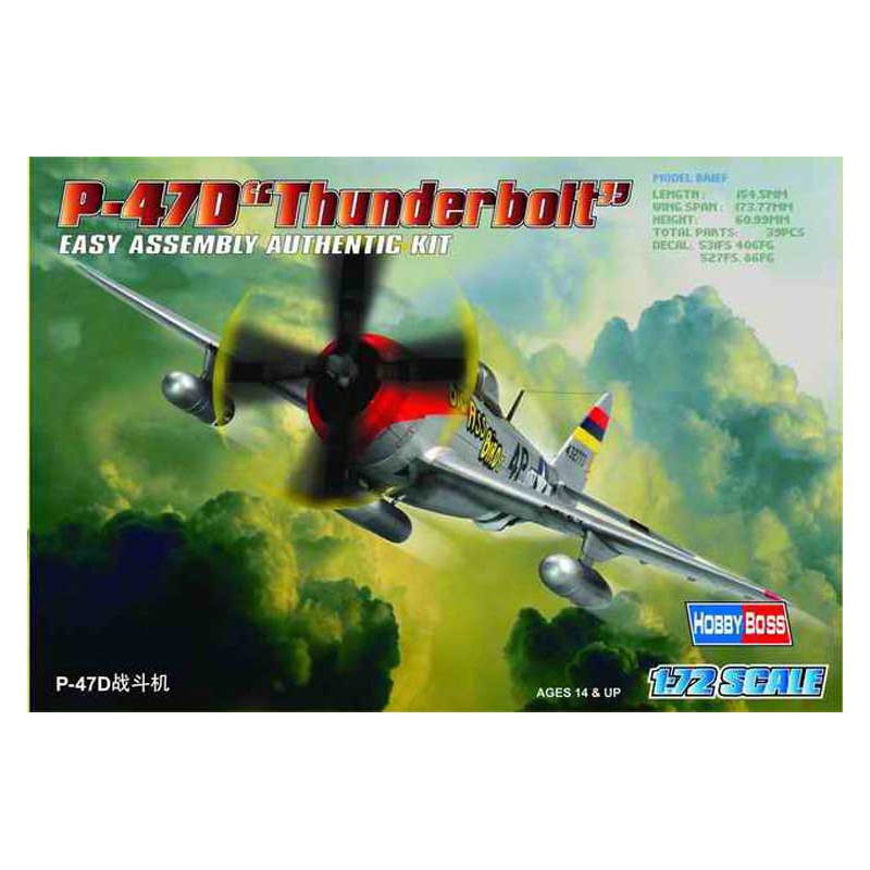 P-47 D Thunderbolt 1/72 Flugzeugebene Modell | Scientific-MHD