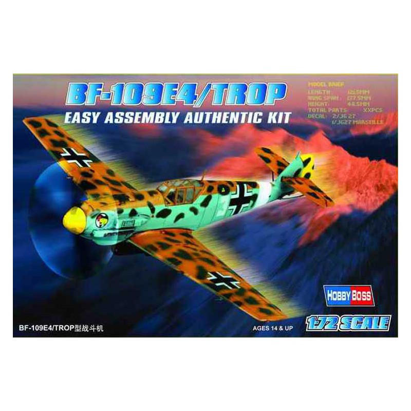BF 109 E-4 Plastikebene Modell auch 1/72 | Scientific-MHD