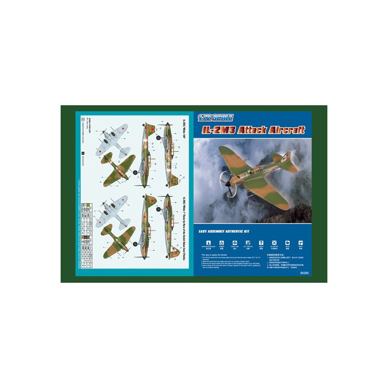 Kunststoffebene Modell IL-2M3 Angriff Flugzeuge 1/72 | Scientific-MHD