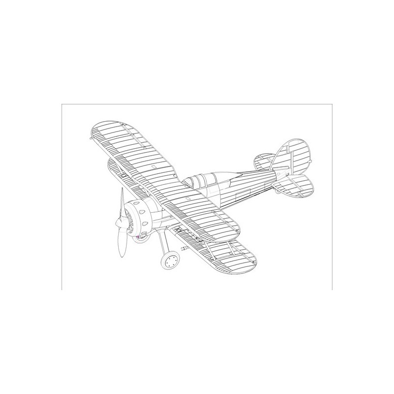 RAF Gladiator 1/72 Kunststoffebene Modell | Scientific-MHD